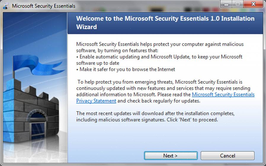 Digite a frase “Microsoft Free Virus Protection” em seu mecanismo de busca favorito