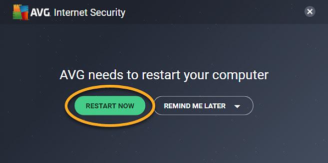 Localize "Aviso importante para usuário do AVG Free"