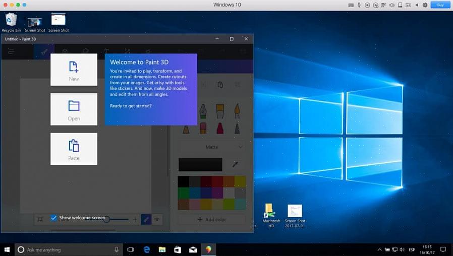 Certifique-se de abrir um Microsoft Paint que está disponível em todos os computadores Windows