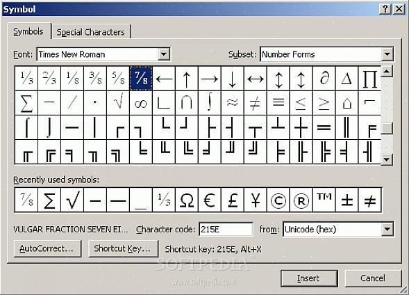 O Microsoft Word 2007 permitirá que você adicione uma fração ao documento sem perder muito tempo procurando