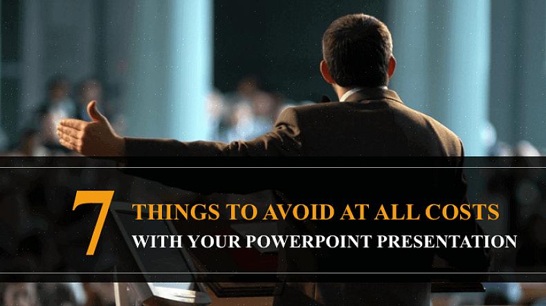 Para evitar distrair o público durante uma apresentação do PowerPoint