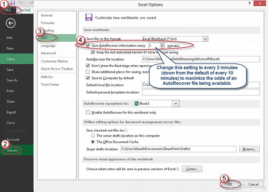 Aqui estão as estratégias para recuperação de arquivos do Excel