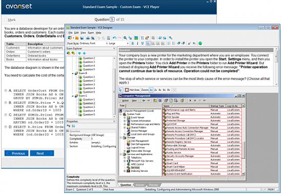 A maioria desses arquivos são arquivos VCE executados no software Visual CertExam