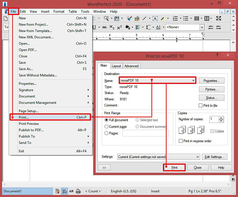 Tal como no caso do software de processamento de texto Wordperfect