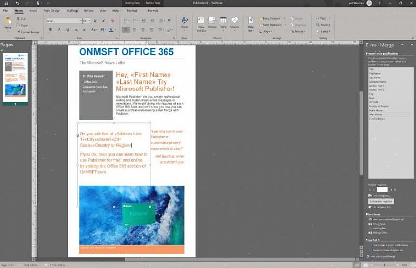 Microsoft Publisher é um programa de computador que ajuda você a criar