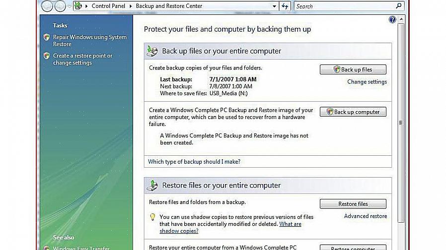 É assim que você pode fazer backup de seus arquivos usando o Windows Vista