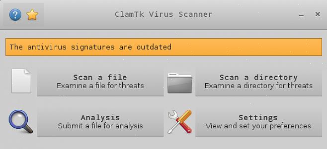 O programa antivírus ClamAV instalado em um sistema Ubuntu pode detectar vírus que podem ser prejudiciais
