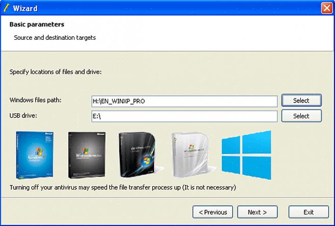 Insira o disco de instalação do Windows XP na unidade de CD