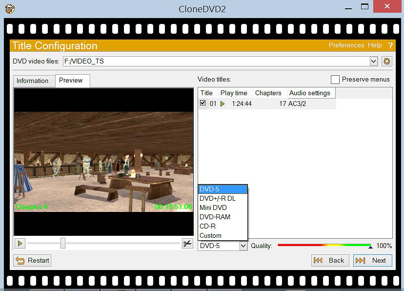 Você pode fazer isso gravando o arquivo de imagem em um DVD usando CloneDVD2