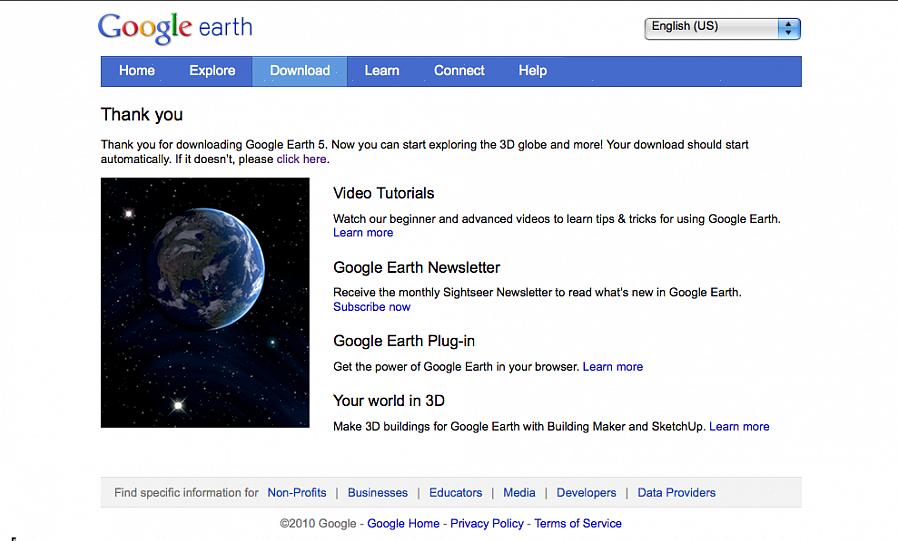 No Google Earth