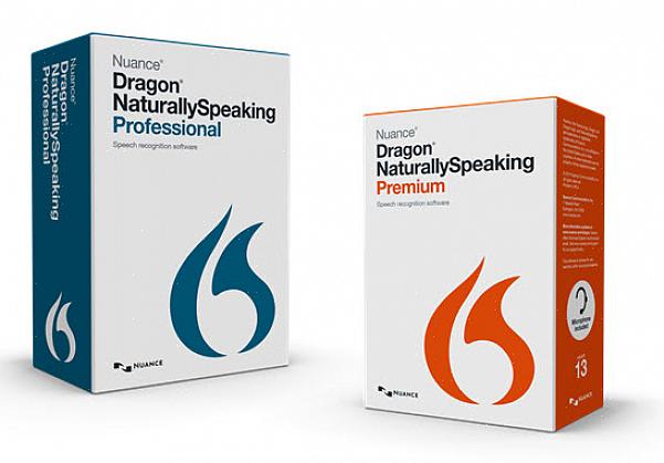 Instale o software Dragon Naturally Speaking