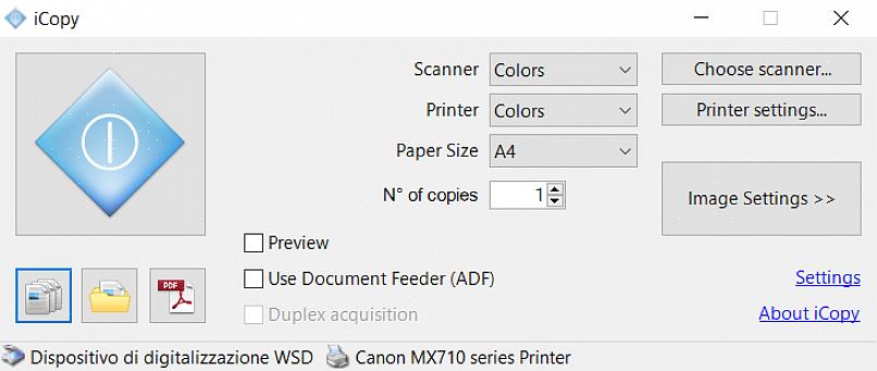 Uma das funções de um software de impressora fotográfica é definir os parâmetros de impressão