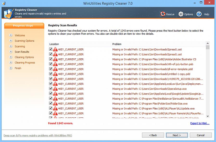 O Windows Registry Cleaner é o tipo exato de limpador de registro que pode melhorar drasticamente