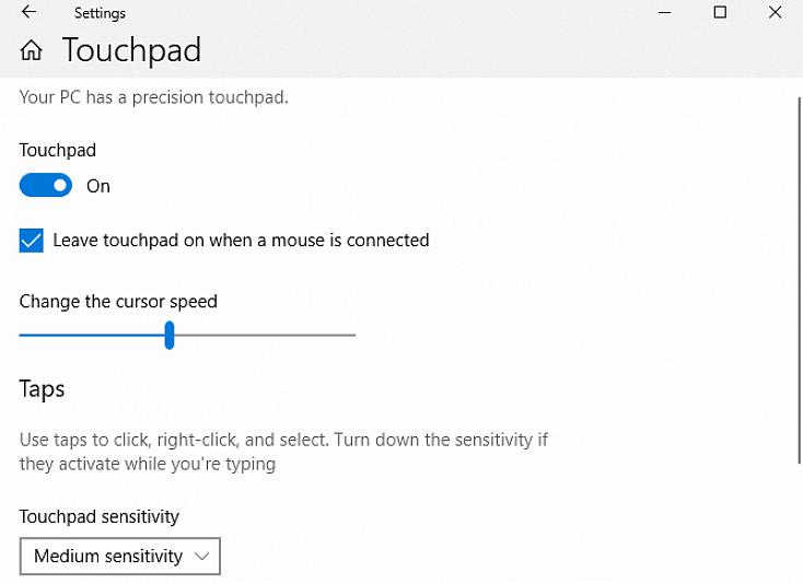 A opção para isso é encontrada na guia Hardware ou Device Settings na janela Mouse Properties