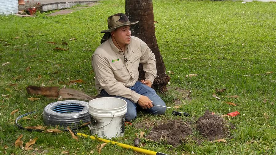 Existem dois lugares onde você pode quebrar um sistema de sprinklers