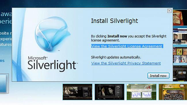 Para usar o Microsoft Silverlight