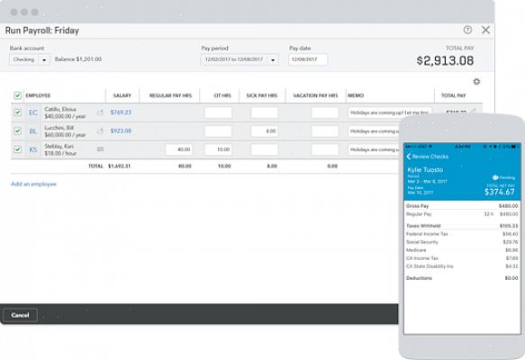 Analisar em um software gratuito de folha de pagamento