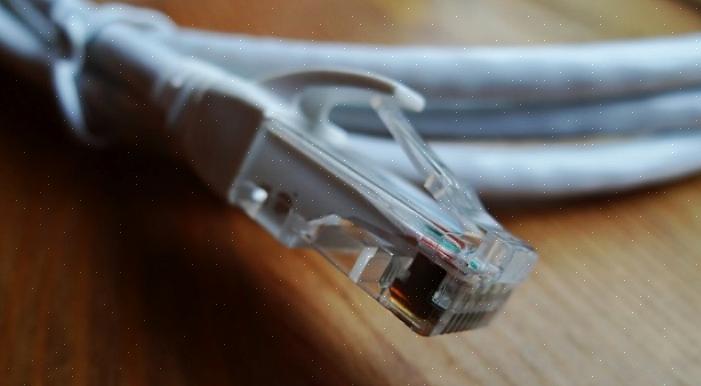 Esse método geralmente puxaria o cabo Ethernet livre