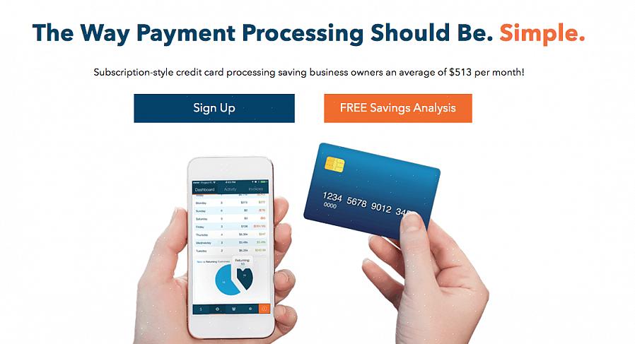 A capacidade de aceitar pagamentos com cartão de crédito em seu negócio online com um serviço de conta