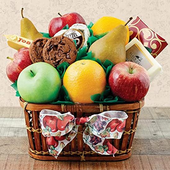 Você precisa guardar o recibo para saber se a cesta de frutas chegou a tempo