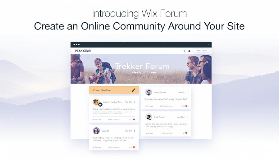 O fórum da comunidade online é outra fonte de conhecimento para você