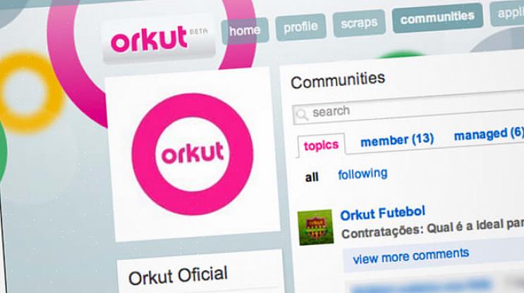 Você pode convidar seus amigos para entrar no Orkut