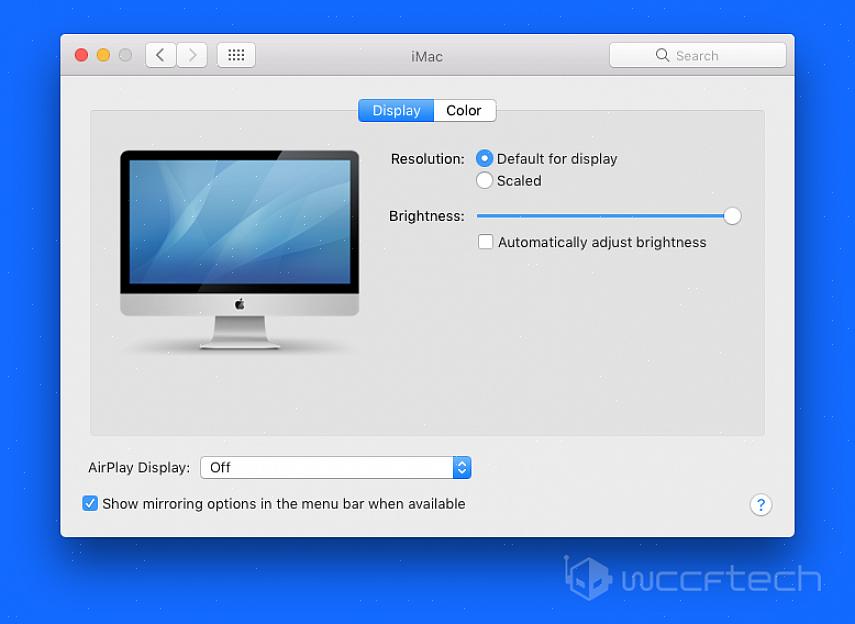 De modo que você precisa alterar o número de cores em um monitor Mac