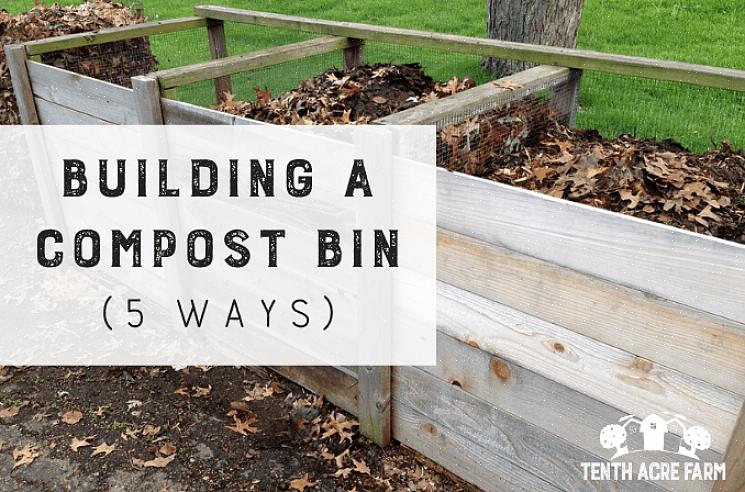 A caixa de compostagem de arame pode ser facilmente carregada pelo jardim sempre que você precisar espalhar