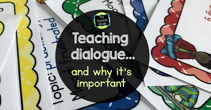 Mas ensinar diálogo escrito é muito mais desafiador