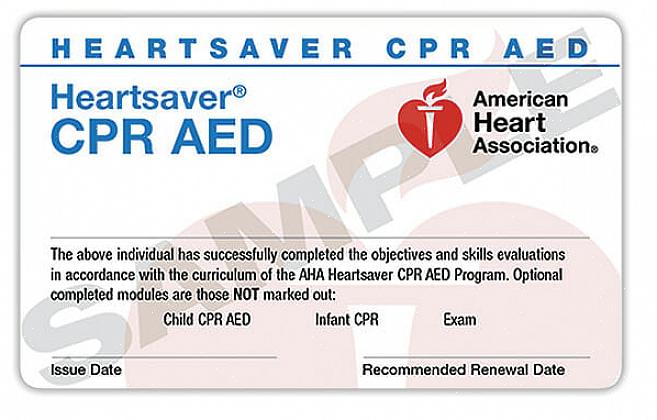 O primeiro passo para obter a certificação em CPR é encontrar uma classe de certificação em CPR