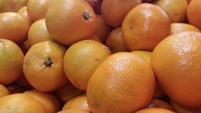 As tangerinas podem ser colocadas em cestos longe da luz solar direta após a colheita ou mantidas