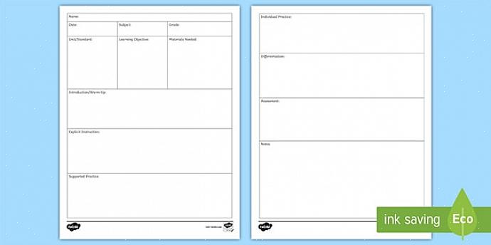 Os modelos de plano de aula tornam cada vez mais fácil para os professores desenvolverem planos de aula