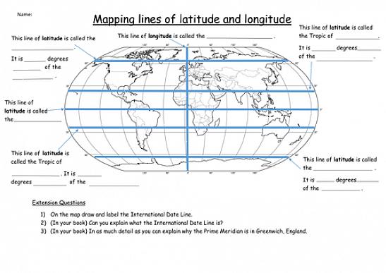 Para introduzir o conceito de latitude e longitude