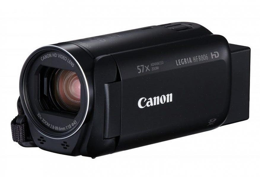 As câmeras de vídeo geralmente possuem um botão especializado para equilíbrio de branco