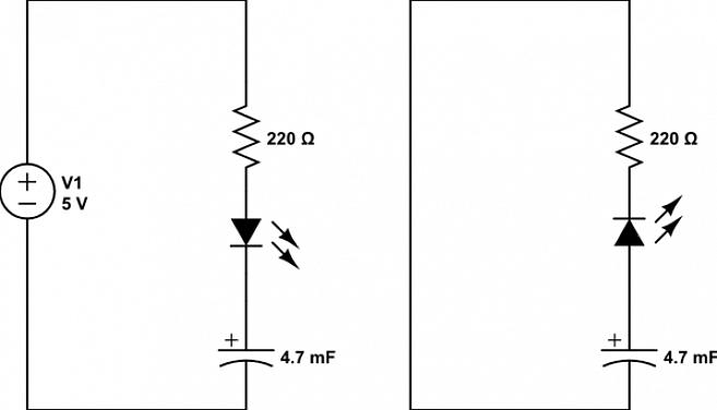 Para saber se o capacitor está completamente descarregado