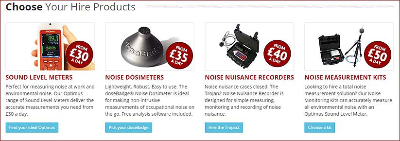 Outros instrumentos usados para medir os níveis de ruído
