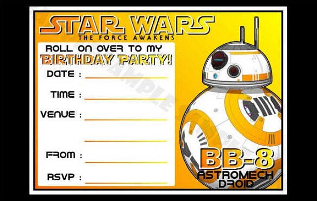 Uma festa à fantasia de aniversário de Star Wars também é uma ótima ideia
