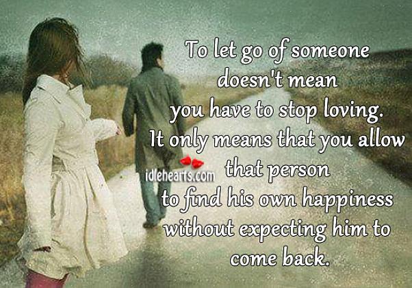Ao abandonar alguém que você realmente ama