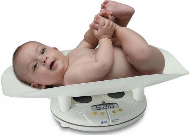 Para maximizar a experiência de pesar seu bebê na balança