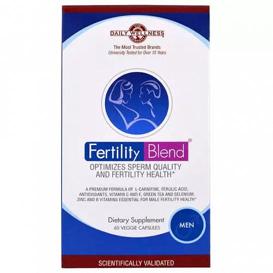 A seguir estão as recomendações ao usar suplementos de Fertility Blend
