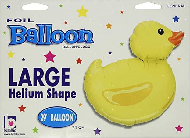 Um patinho de borracha com balão é um dos brinquedos infláveis de animais mais populares