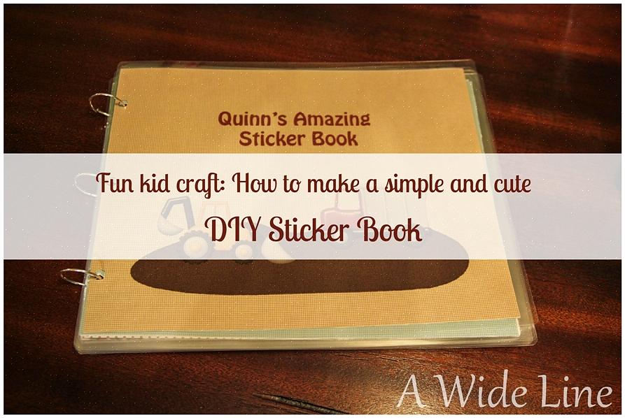 Peça ao seu filho que decore a capa do fichário para personalizar verdadeiramente o livro de adesivos