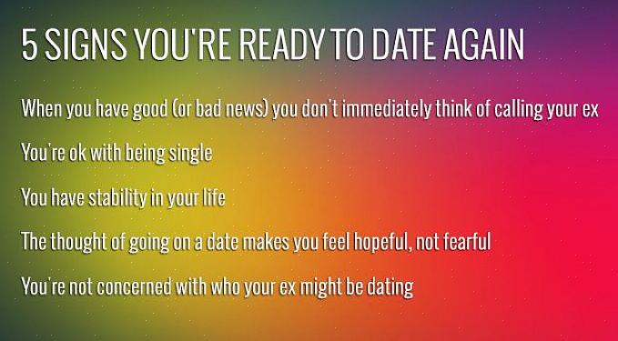 Existem maneiras de saber quando você está pronto para namorar em geral ou talvez pela primeira vez