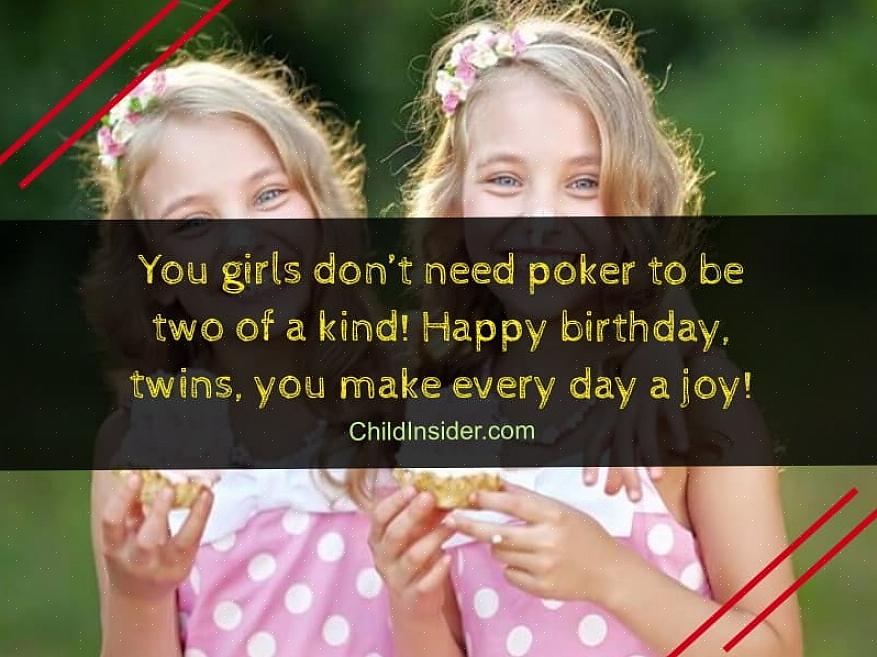 Certifique-se de convidar as pessoas certas para a festa de aniversário de seus gêmeos