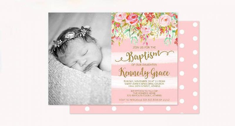 Veja como encontrar convites de batizado de bebês para impressão