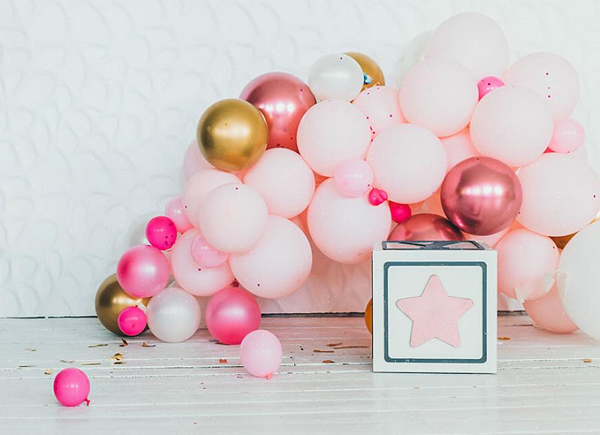 As decorações de balão são uma maneira barata