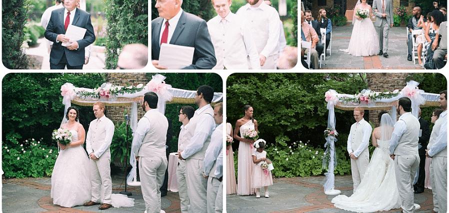 A maioria das igrejas não permite música não religiosa durante um casamento