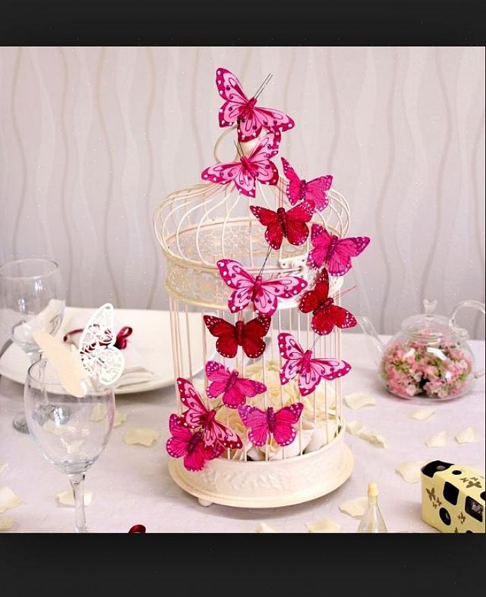 Agora você tem uma bela decoração de favor de casamento de borboleta