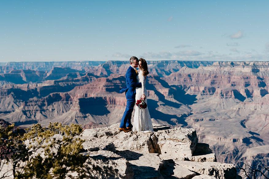 Aqui estão as etapas para se casar no Grand Canyon Nation Park