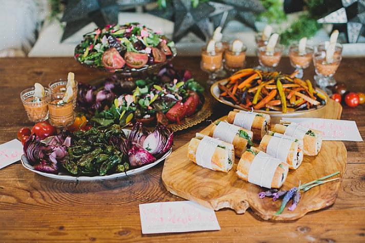 Aqui estão algumas dicas sobre preparação de alimentos se você estiver considerando um casamento